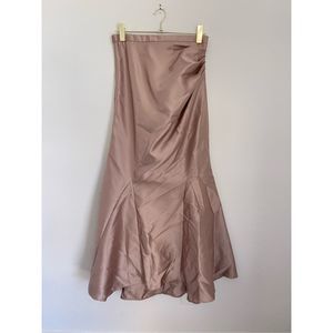 BADGLEY MISCHKA Champagne Belle Gown Skirt Size 10